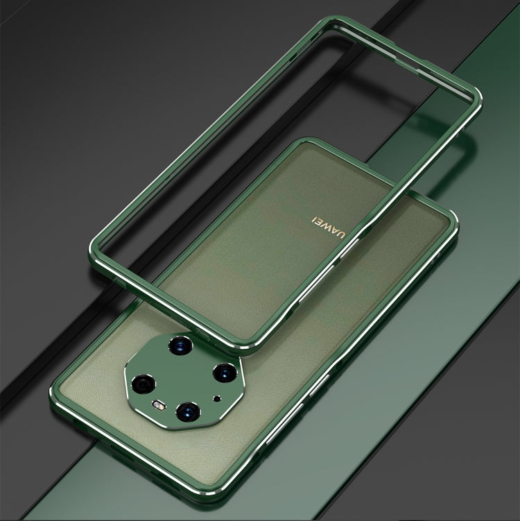 For Huawei Mate 40 Pro Aurora Series Lens Protector + Metal Frame Protective Case