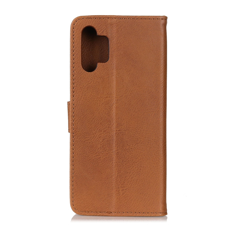 For Samsung Galaxy A32 4G KHAZNEH Cowhide Texture Horizontal Flip Leather Case with Holder & Card Slots & Wallet