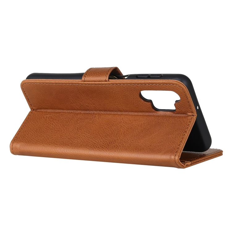 For Samsung Galaxy A32 4G KHAZNEH Cowhide Texture Horizontal Flip Leather Case with Holder & Card Slots & Wallet