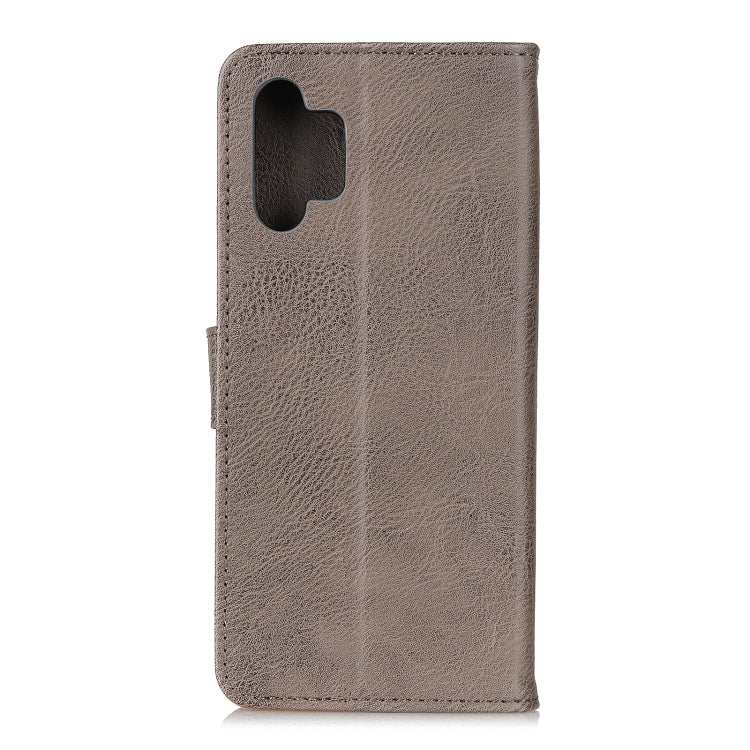For Samsung Galaxy A32 4G KHAZNEH Cowhide Texture Horizontal Flip Leather Case with Holder & Card Slots & Wallet