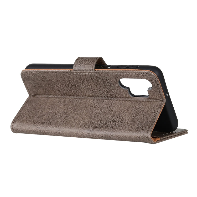 For Samsung Galaxy A32 4G KHAZNEH Cowhide Texture Horizontal Flip Leather Case with Holder & Card Slots & Wallet