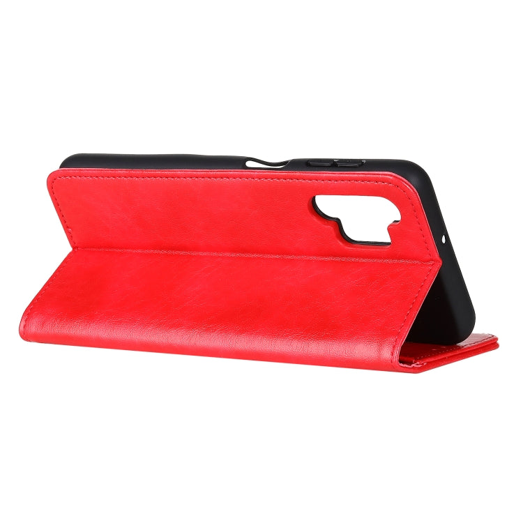 For Samsung Galaxy A32 4G Magnetic Crazy Horse Texture Horizontal Flip Leather Case with Holder & Card Slots & Wallet