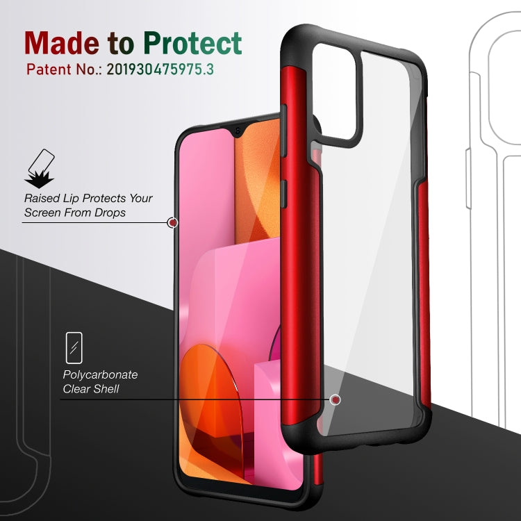 For Samsung Galaxy A02s Iron Man Series Metal PC + TPU Protective Case