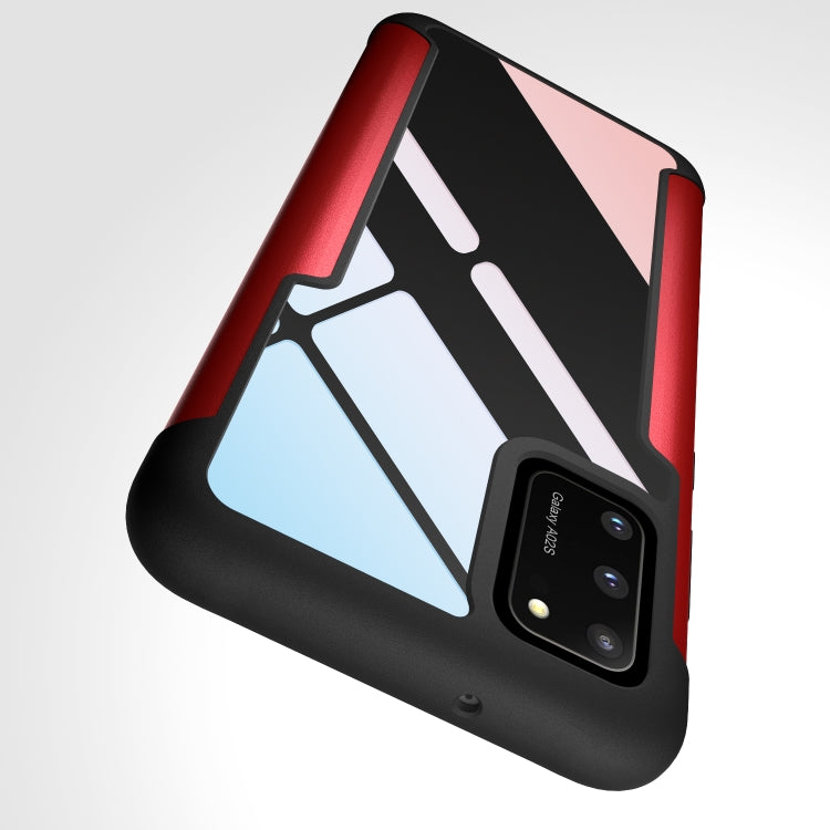For Samsung Galaxy A02s Iron Man Series Metal PC + TPU Protective Case