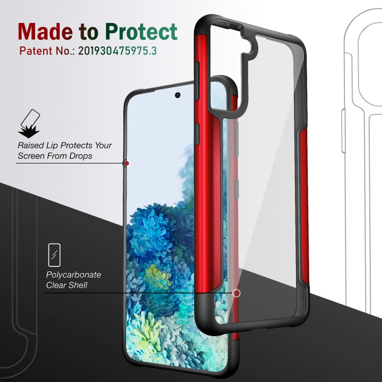 For Samsung Galaxy S21+ 5G Iron Man Series Metal PC + TPU Protective Case