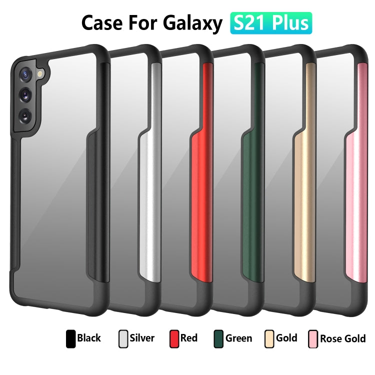 For Samsung Galaxy S21+ 5G Iron Man Series Metal PC + TPU Protective Case