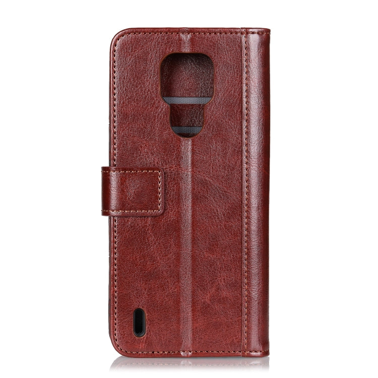 For Motorola Moto E7(2020) Peas Crazy Horse Texture Horizontal Flip Leather Case with Holder & Card Slots & Wallet