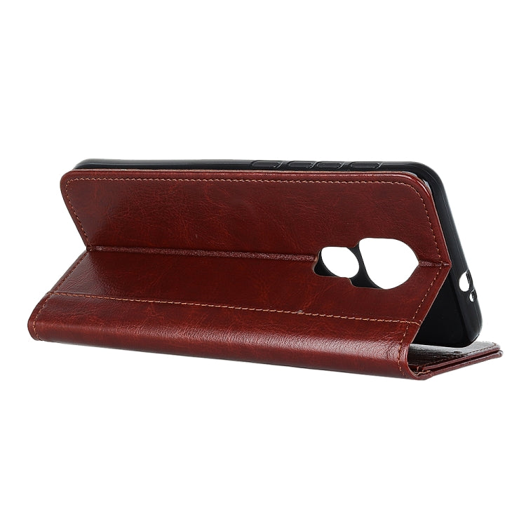For Motorola Moto G Play(2021) Peas Crazy Horse Texture Horizontal Flip Leather Case with Holder & Card Slots & Wallet