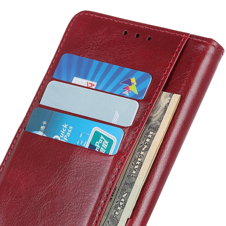 For OPPO Reno5 5G Peas Crazy Horse Texture Horizontal Flip Leather Case with Holder & Card Slots & Wallet