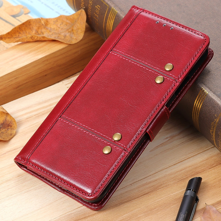 For OPPO Reno5 5G Peas Crazy Horse Texture Horizontal Flip Leather Case with Holder & Card Slots & Wallet