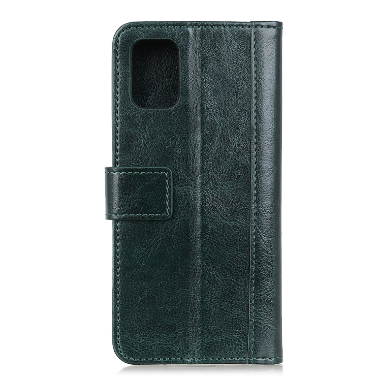 For OPPO Reno5 Pro 5G Peas Crazy Horse Texture Horizontal Flip Leather Case with Holder & Card Slots & Wallet