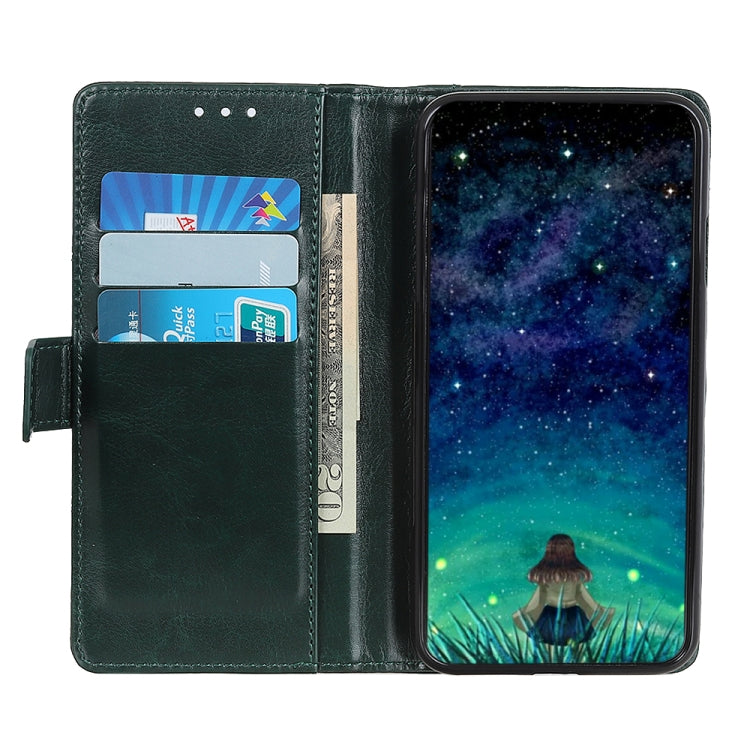 For OPPO Reno5 Pro 5G Peas Crazy Horse Texture Horizontal Flip Leather Case with Holder & Card Slots & Wallet
