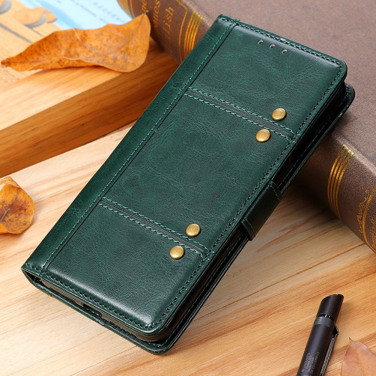For OPPO Reno5 Pro 5G Peas Crazy Horse Texture Horizontal Flip Leather Case with Holder & Card Slots & Wallet