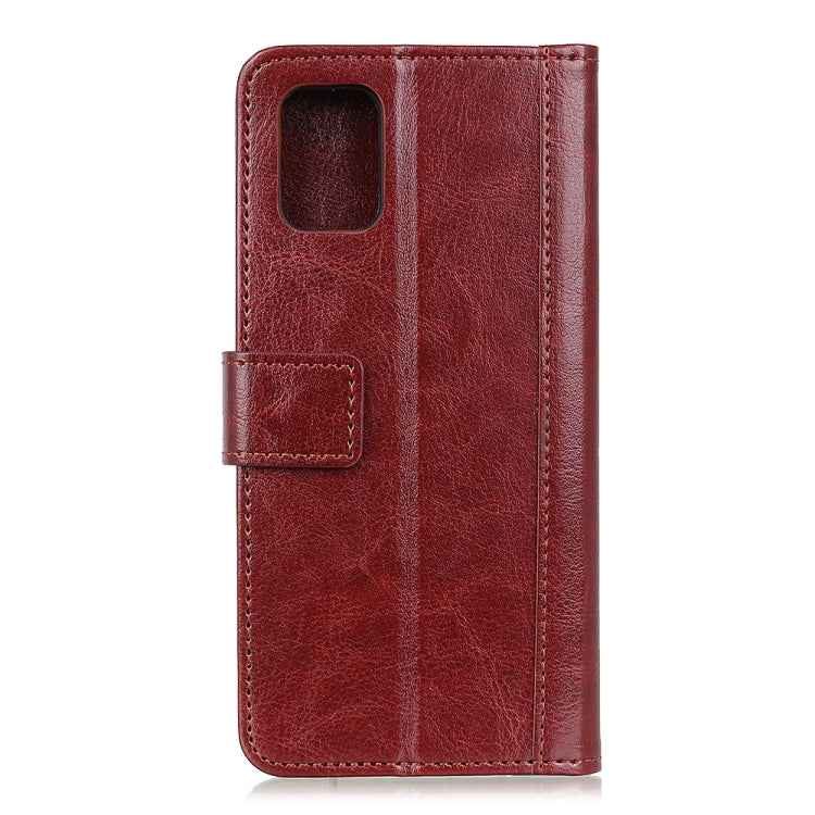 For OPPO Reno5 Pro 5G Peas Crazy Horse Texture Horizontal Flip Leather Case with Holder & Card Slots & Wallet