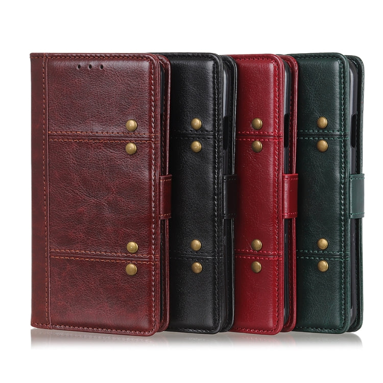 For OPPO Reno5 Pro 5G Peas Crazy Horse Texture Horizontal Flip Leather Case with Holder & Card Slots & Wallet