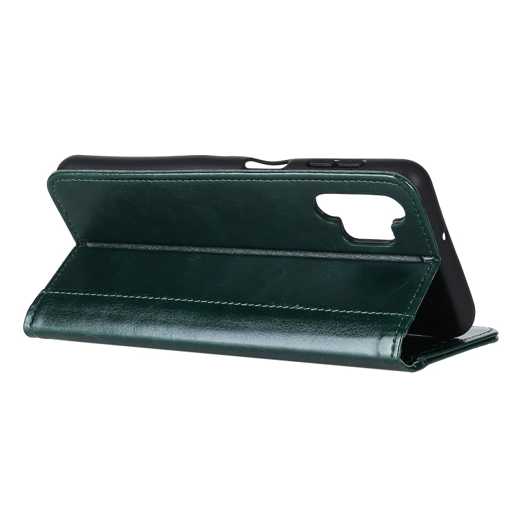For Samsung Galaxy A32 5G Peas Crazy Horse Texture Horizontal Flip Leather Case with Holder & Card Slots & Wallet