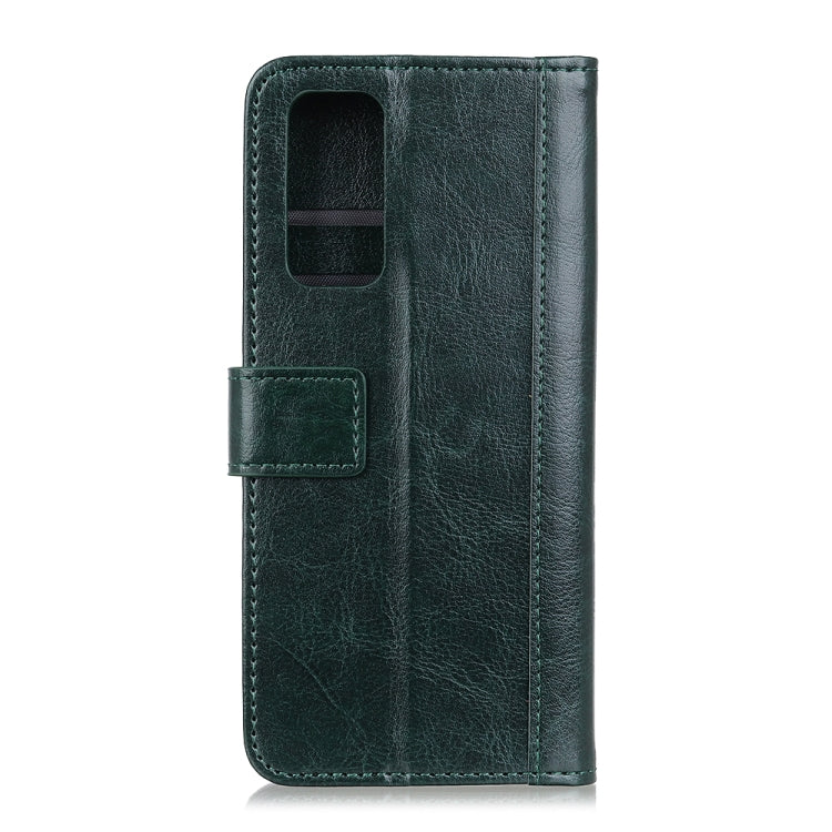 For Samsung Galaxy A52 5G / 4G Peas Crazy Horse Texture Horizontal Flip Leather Case with Holder & Card Slots & Wallet