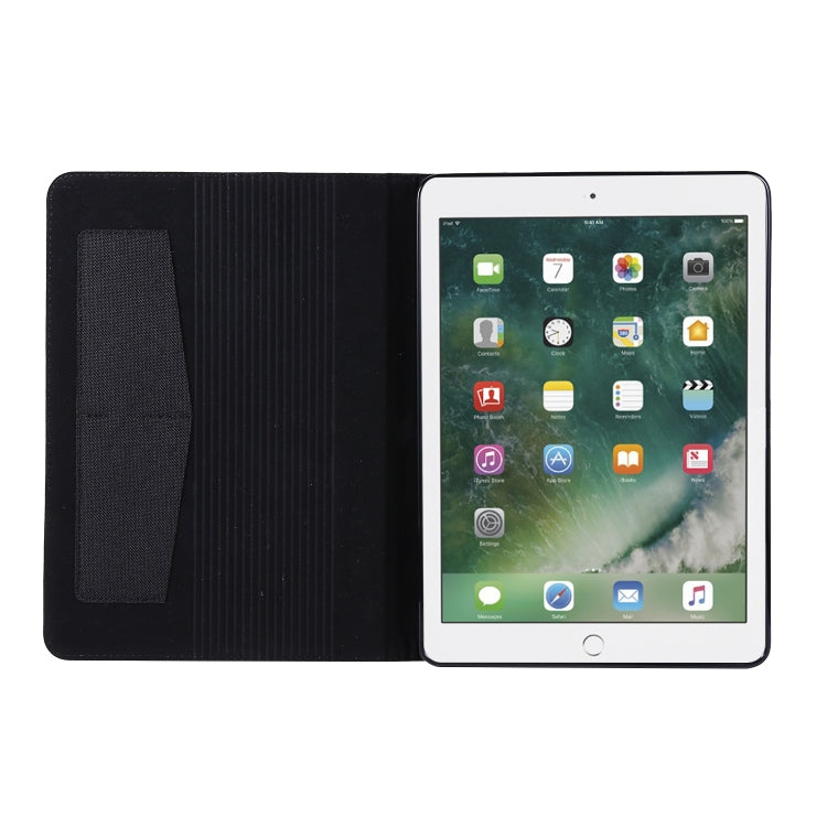 Horizontal Flip TPU + Fabric PU Leather Protective Case with Name Card Clip For iPad 9.7 (2017/2018) & iPad Air & Air2 & iPad Pro 9.7