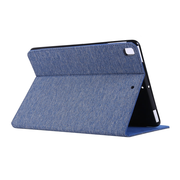 Horizontal Flip TPU + Fabric PU Leather Protective Case with Name Card Clip For iPad 9.7 (2017/2018) & iPad Air & Air2 & iPad Pro 9.7