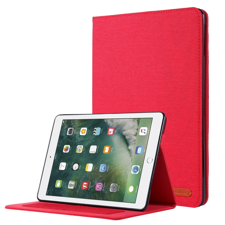 Horizontal Flip TPU + Fabric PU Leather Protective Case with Name Card Clip For iPad 9.7 (2017/2018) & iPad Air & Air2 & iPad Pro 9.7