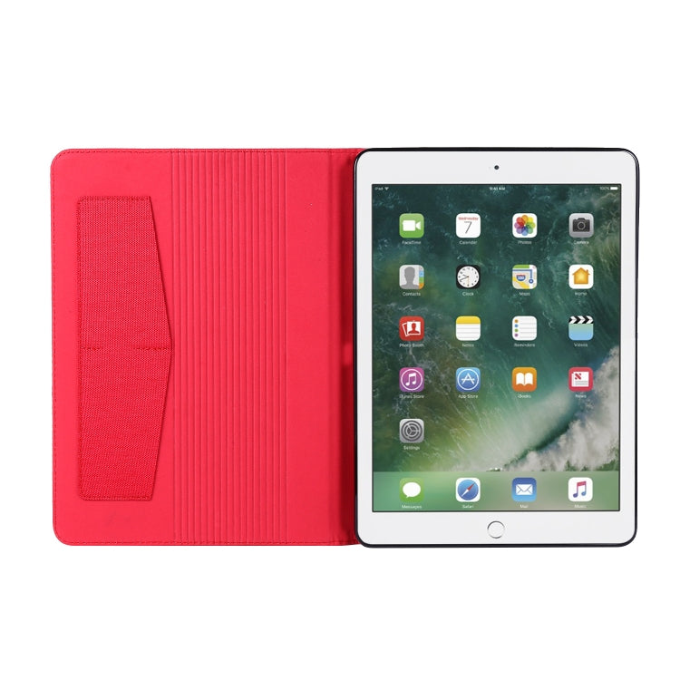 Horizontal Flip TPU + Fabric PU Leather Protective Case with Name Card Clip For iPad 9.7 (2017/2018) & iPad Air & Air2 & iPad Pro 9.7