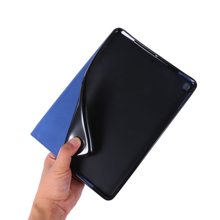 Horizontal Flip TPU + Fabric PU Leather Protective Case with Name Card Clip For iPad 9.7 (2017/2018) & iPad Air & Air2 & iPad Pro 9.7