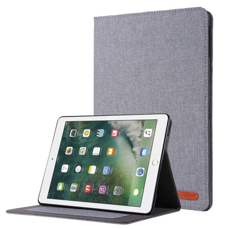 Horizontal Flip TPU + Fabric PU Leather Protective Case with Name Card Clip For iPad 9.7 (2017/2018) & iPad Air & Air2 & iPad Pro 9.7