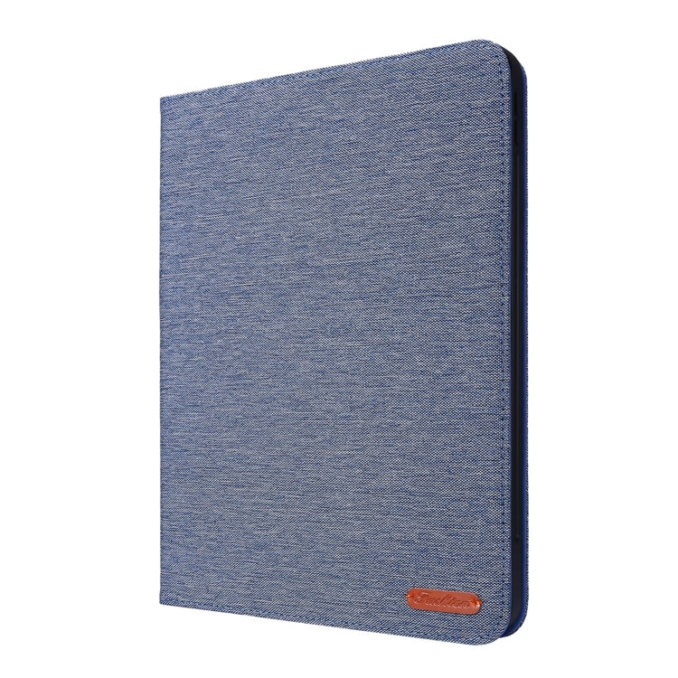 Horizontal Flip TPU + Fabric PU Leather Protective Case with Name Card Clip For iPad Air 2020 10.9 / iPad Pro 11 2021 / 2020 / 2018