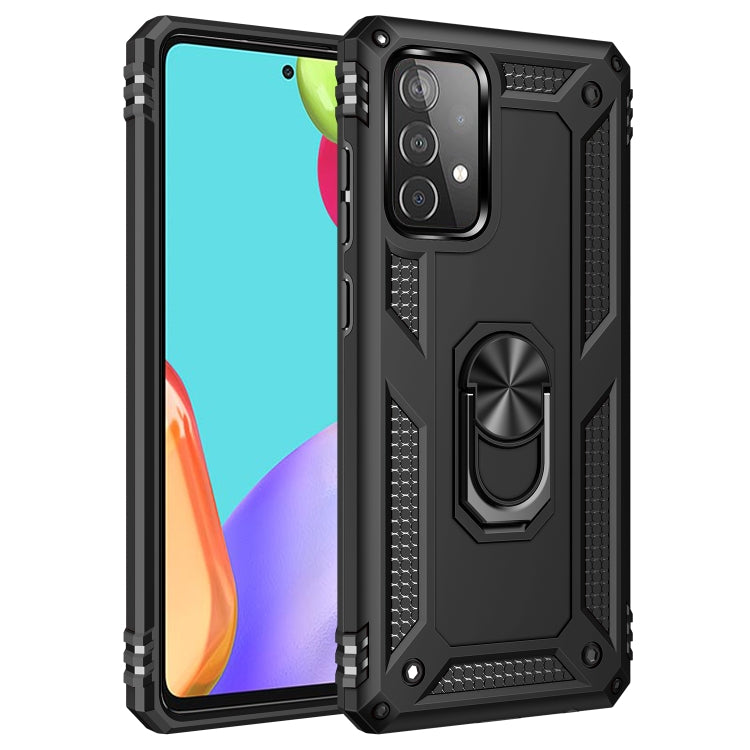 For Samsung Galaxy A52 5G / 4G Shockproof TPU + PC Protective Case with 360 Degree Rotating Holder