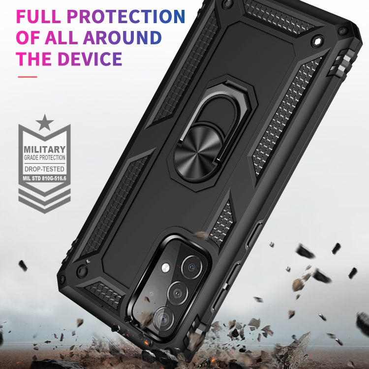 For Samsung Galaxy A52 5G / 4G Shockproof TPU + PC Protective Case with 360 Degree Rotating Holder