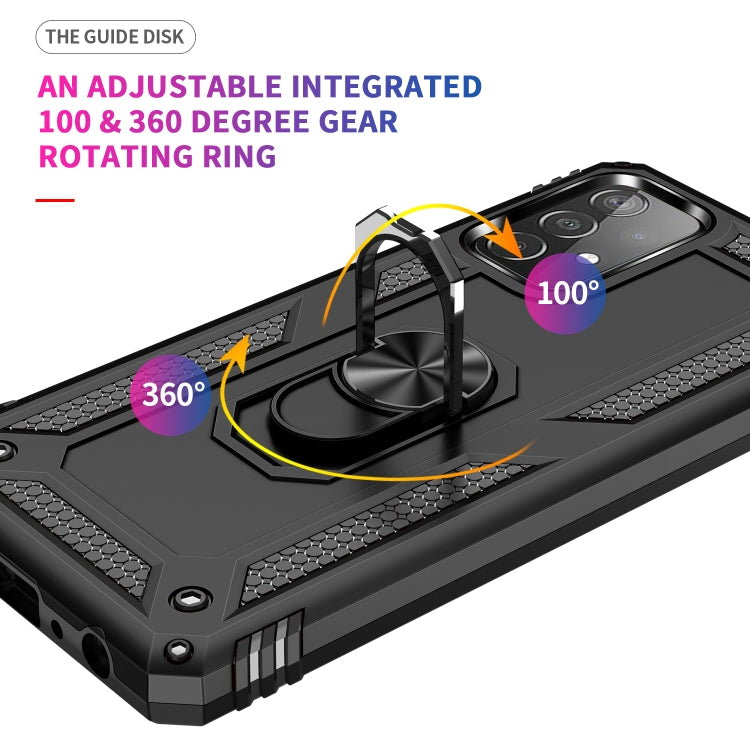 For Samsung Galaxy A52 5G / 4G Shockproof TPU + PC Protective Case with 360 Degree Rotating Holder