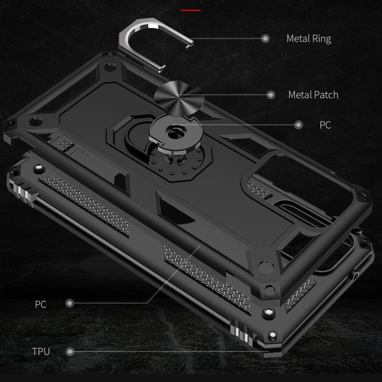 For Samsung Galaxy A52 5G / 4G Shockproof TPU + PC Protective Case with 360 Degree Rotating Holder