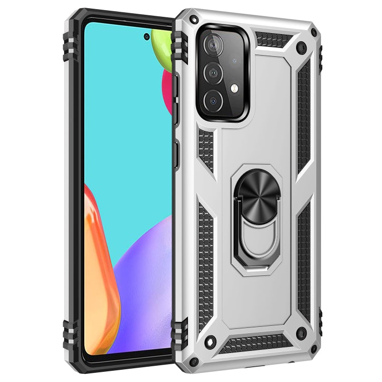 For Samsung Galaxy A52 5G / 4G Shockproof TPU + PC Protective Case with 360 Degree Rotating Holder