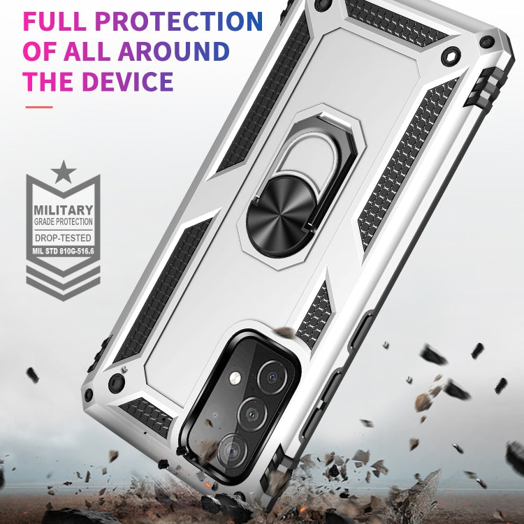 For Samsung Galaxy A52 5G / 4G Shockproof TPU + PC Protective Case with 360 Degree Rotating Holder