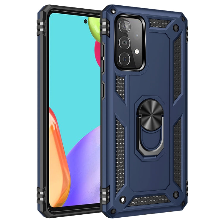 For Samsung Galaxy A52 5G / 4G Shockproof TPU + PC Protective Case with 360 Degree Rotating Holder