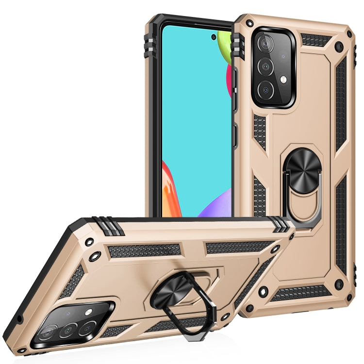 For Samsung Galaxy A52 5G / 4G Shockproof TPU + PC Protective Case with 360 Degree Rotating Holder
