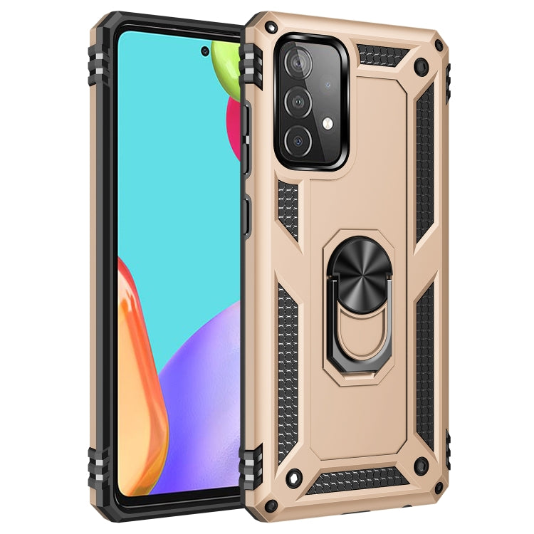 For Samsung Galaxy A52 5G / 4G Shockproof TPU + PC Protective Case with 360 Degree Rotating Holder