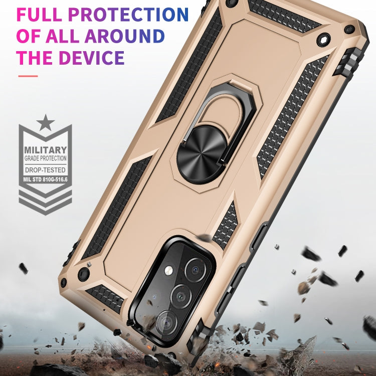 For Samsung Galaxy A52 5G / 4G Shockproof TPU + PC Protective Case with 360 Degree Rotating Holder