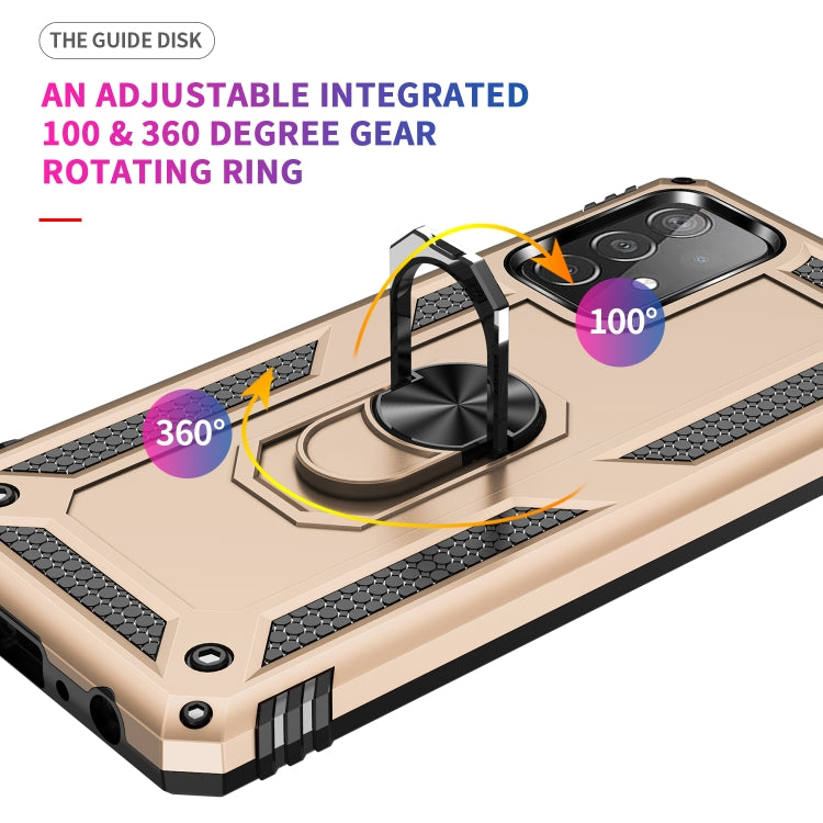 For Samsung Galaxy A52 5G / 4G Shockproof TPU + PC Protective Case with 360 Degree Rotating Holder