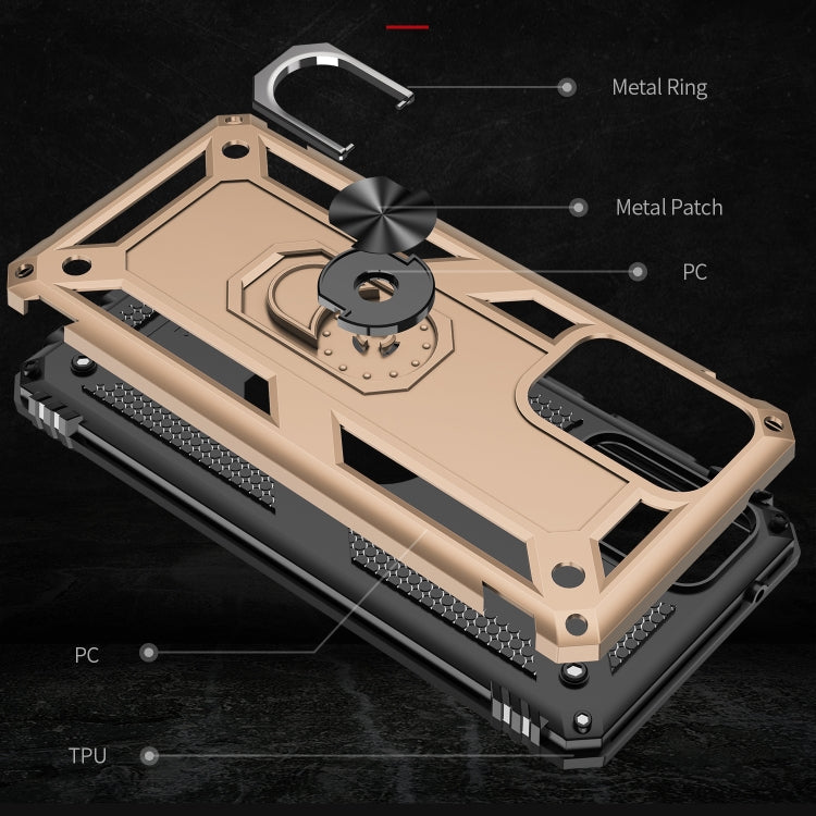 For Samsung Galaxy A52 5G / 4G Shockproof TPU + PC Protective Case with 360 Degree Rotating Holder