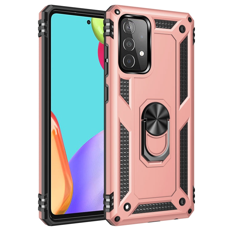 For Samsung Galaxy A52 5G / 4G Shockproof TPU + PC Protective Case with 360 Degree Rotating Holder