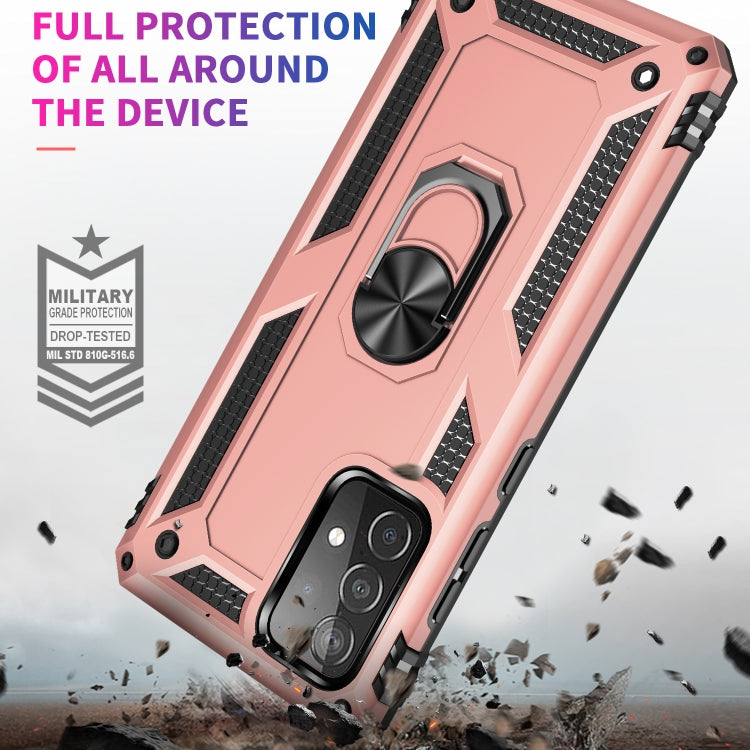 For Samsung Galaxy A52 5G / 4G Shockproof TPU + PC Protective Case with 360 Degree Rotating Holder