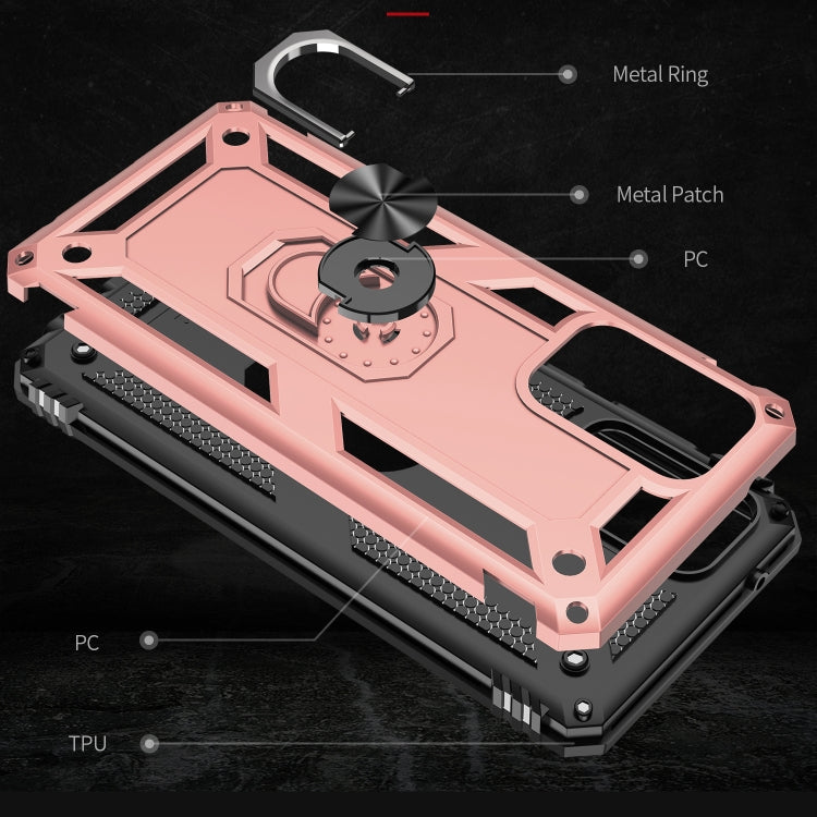 For Samsung Galaxy A52 5G / 4G Shockproof TPU + PC Protective Case with 360 Degree Rotating Holder