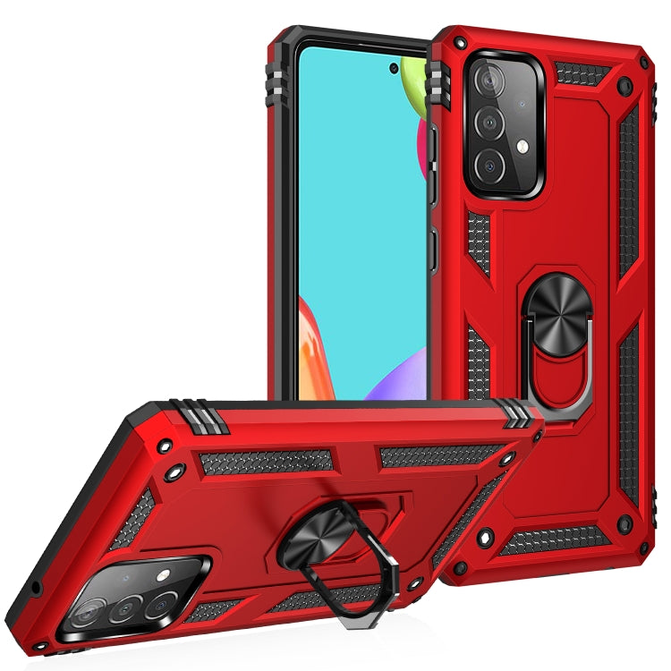 For Samsung Galaxy A52 5G / 4G Shockproof TPU + PC Protective Case with 360 Degree Rotating Holder