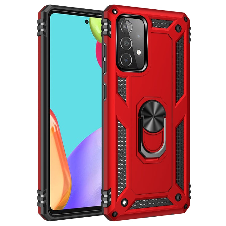 For Samsung Galaxy A52 5G / 4G Shockproof TPU + PC Protective Case with 360 Degree Rotating Holder