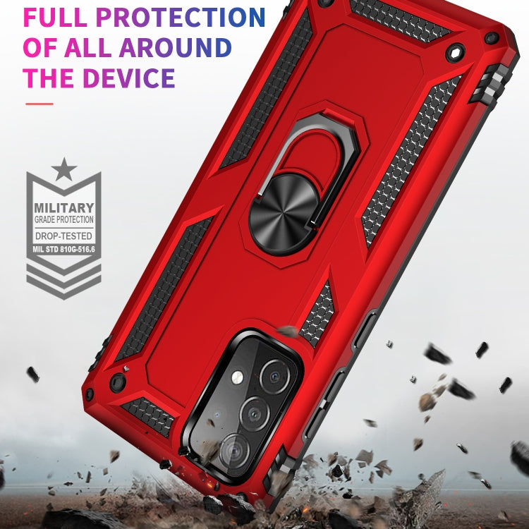 For Samsung Galaxy A52 5G / 4G Shockproof TPU + PC Protective Case with 360 Degree Rotating Holder