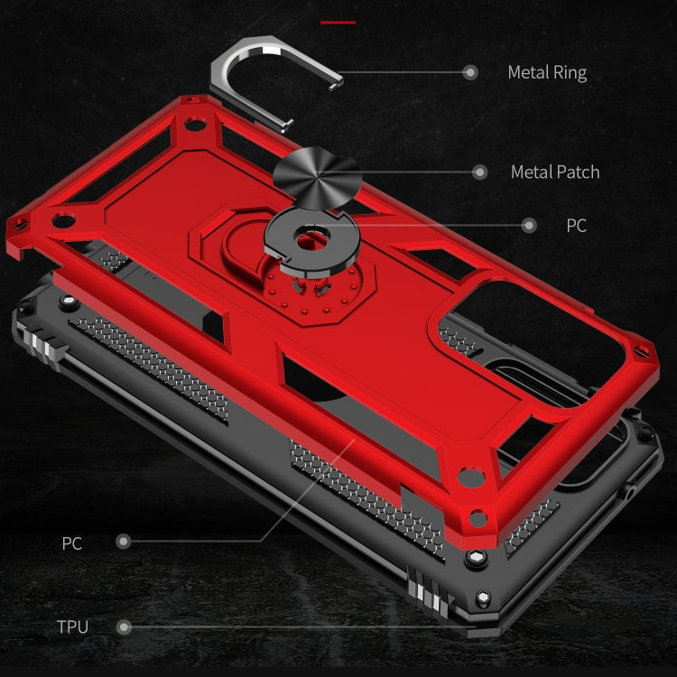 For Samsung Galaxy A52 5G / 4G Shockproof TPU + PC Protective Case with 360 Degree Rotating Holder