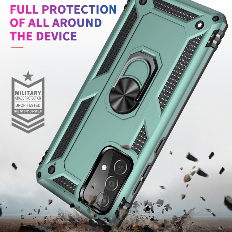 For Samsung Galaxy A52 5G / 4G Shockproof TPU + PC Protective Case with 360 Degree Rotating Holder