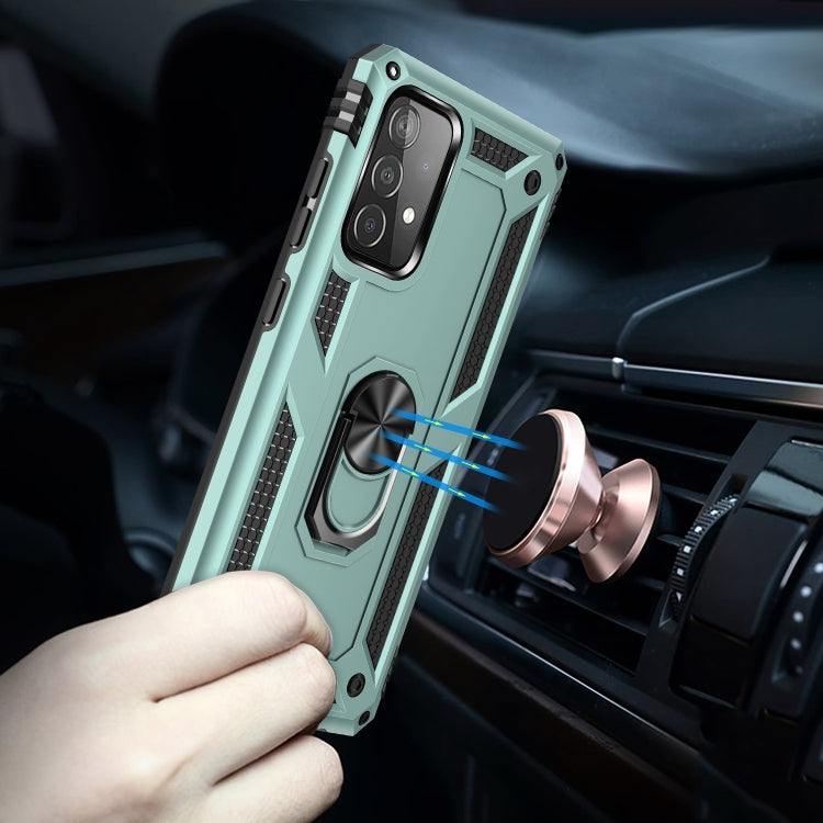 For Samsung Galaxy A52 5G / 4G Shockproof TPU + PC Protective Case with 360 Degree Rotating Holder