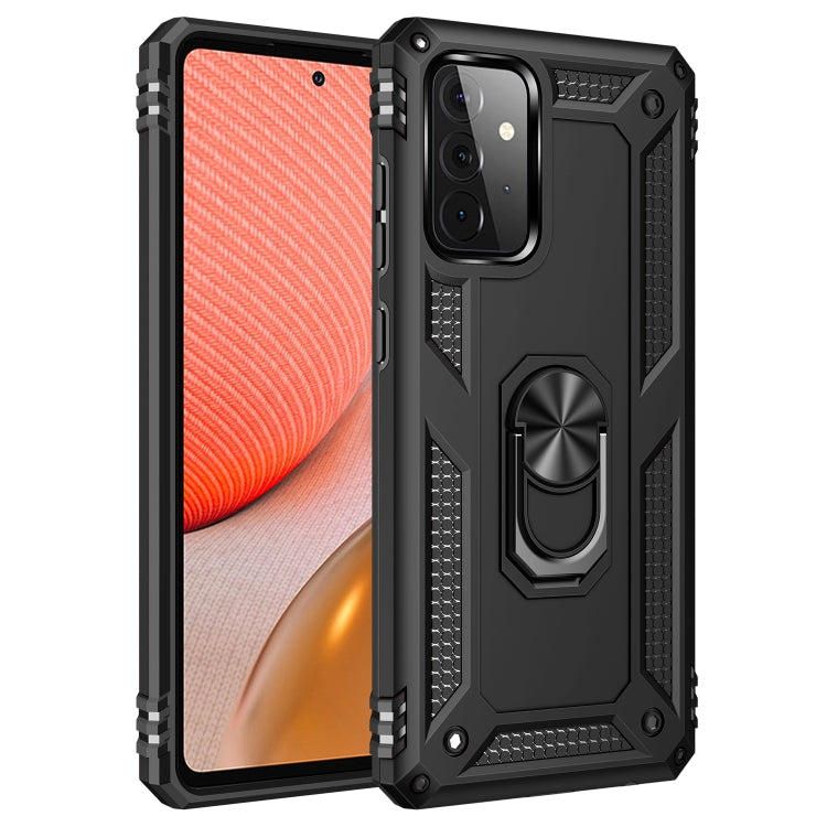 For Samsung Galaxy A72 5G / 4G Shockproof TPU + PC Protective Case with 360 Degree Rotating Holder